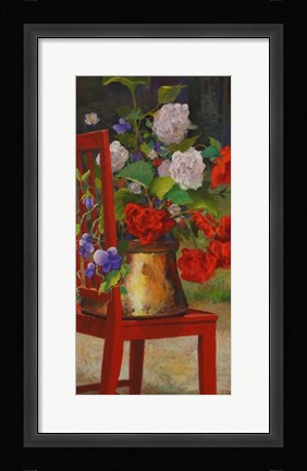 Framed Red Chair 2 Print