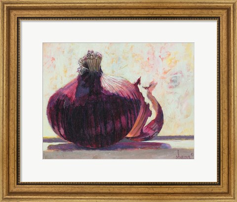 Framed Red Onion 1 Print