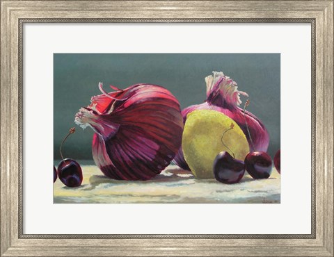 Framed Red Onion Print