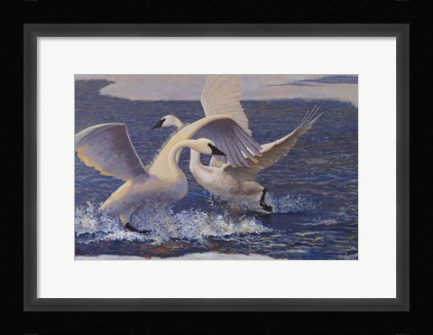 Framed Winter Play Print