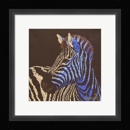 Framed Zebra Print