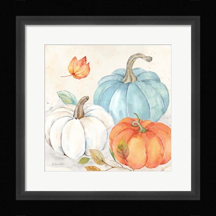 Framed Pumpkin Patch I Print