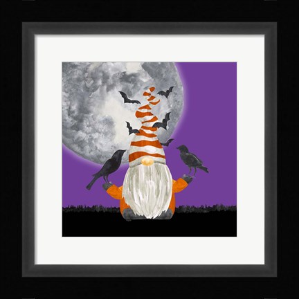 Framed Gnomes of Halloween II-Bats Print