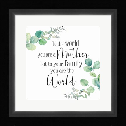 Framed Mother's Day Eucalyptus II-The World Print