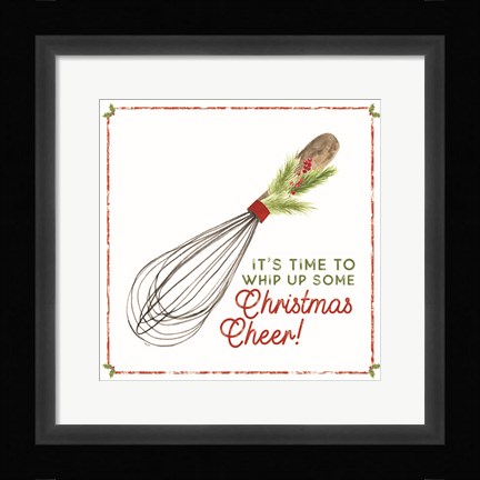 Framed Home Cooked Christmas V-Christmas Cheer Print