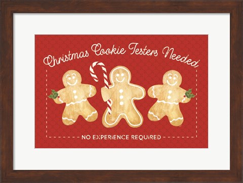 Framed Home Cooked Christmas Landscape IV-Cookie Testers Print