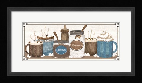 Framed Hot Chocolate Season Panel IV Print
