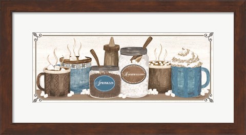 Framed Hot Chocolate Season Panel IV Print