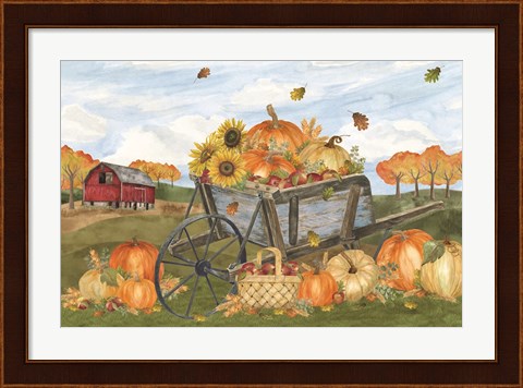 Framed Harvest Season I Print