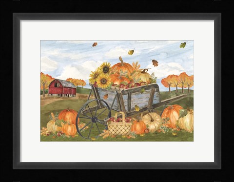 Framed Harvest Season I Print