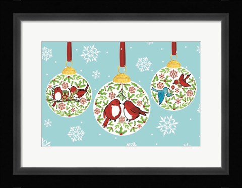 Framed Ho Ho Home III on Blue Print