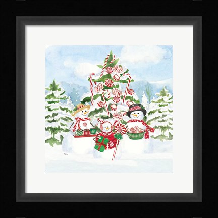 Framed Peppermint Holiday VIII Print