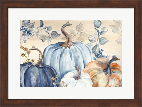 Framed Pumpkin Blues I Print