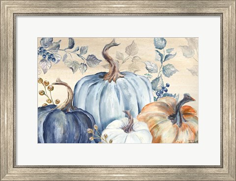 Framed Pumpkin Blues I Print