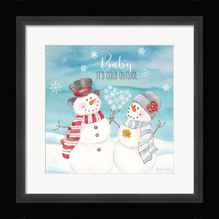 Framed Snow Lace III Print