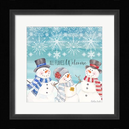 Framed Snow Lace IV Print