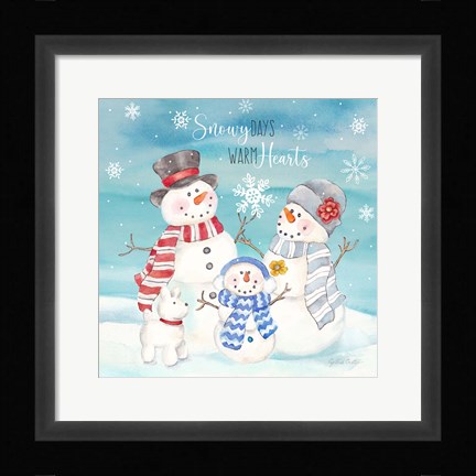 Framed Snow Lace V Print