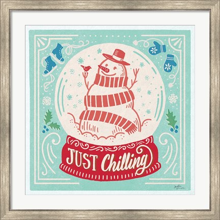 Framed Naughty and Nice III Bright Print