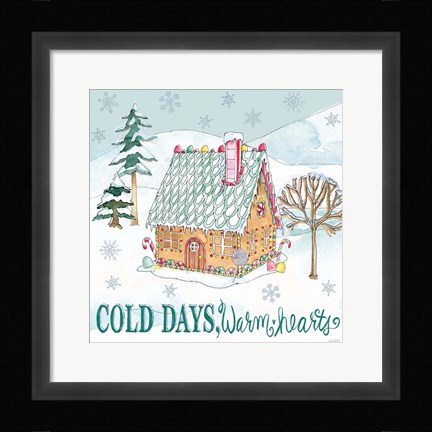 Framed Holiday Trimmings V Print