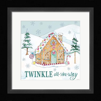 Framed Holiday Trimmings IV Print