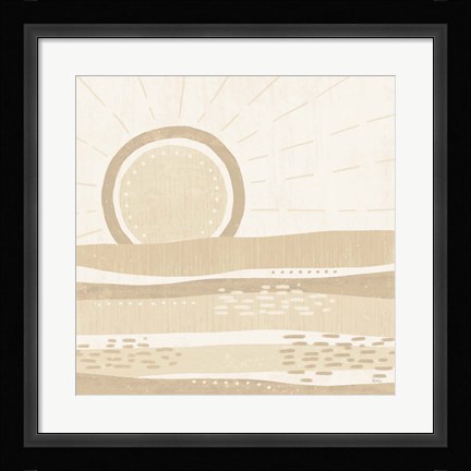 Framed Sweet Summer VI Neutral Print