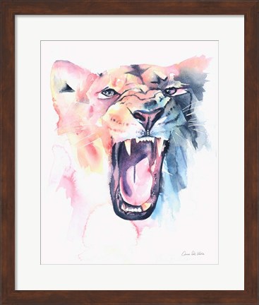 Framed Wild Lioness Print
