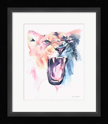 Framed Wild Lioness Print