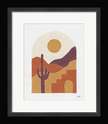 Framed Desert Window II Print