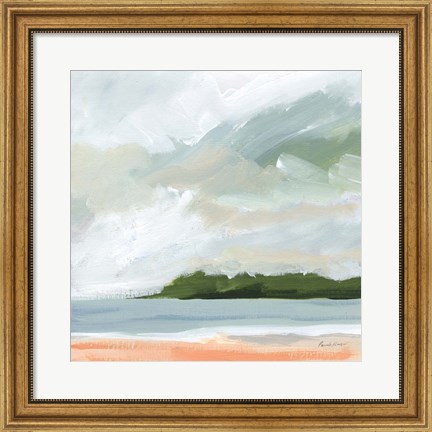 Framed Lake Beach Print