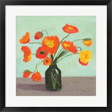 Framed Orange Poppies Print