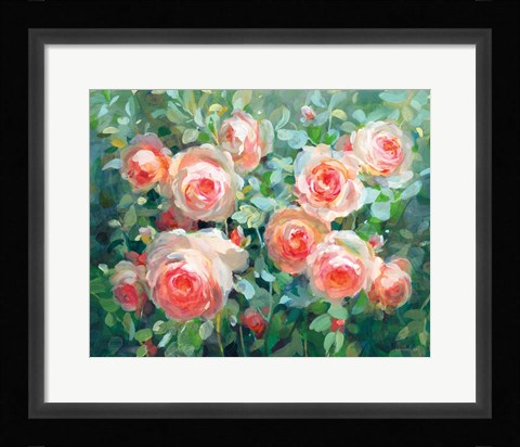 Framed English Roses Print