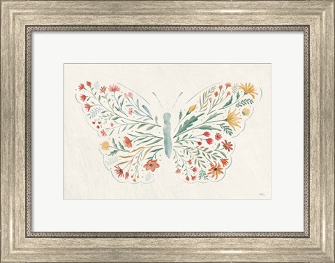 Framed Wildflower Vibes Butterfly Print