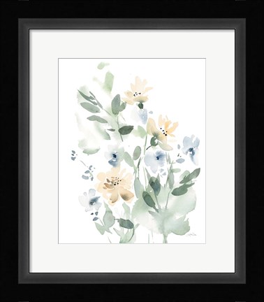 Framed Summer Wildflowers I Print