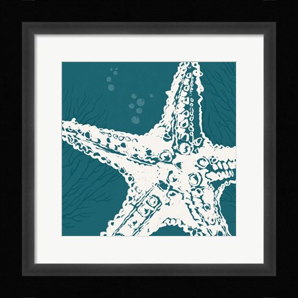 Framed Seaside Style XIII Print