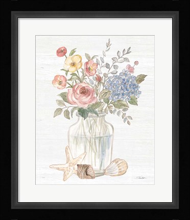 Framed Coastal Cottage IV Print