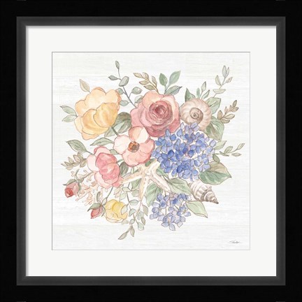 Framed Coastal Cottage VII Print