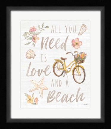 Framed Coastal Cottage VIII Print