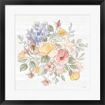 Framed Coastal Cottage VI Print