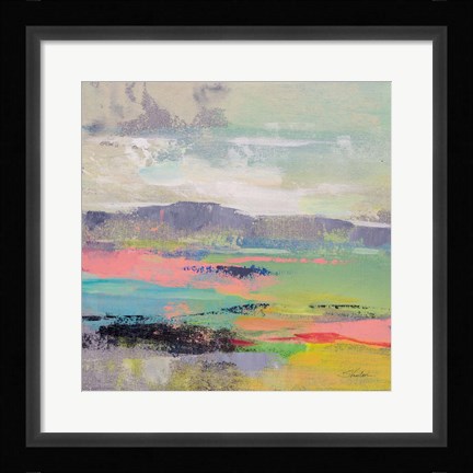 Framed Blooming Field II Print
