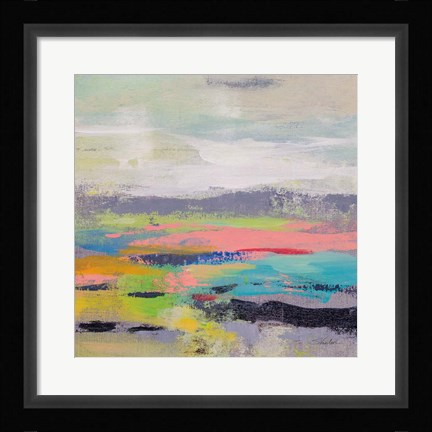 Framed Blooming Field I Print