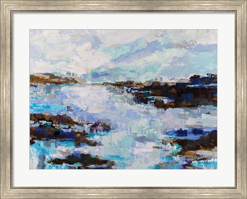 Framed Abstract Marsh Print