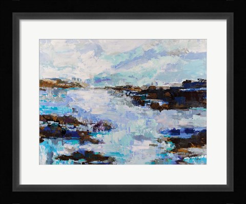 Framed Abstract Marsh Print