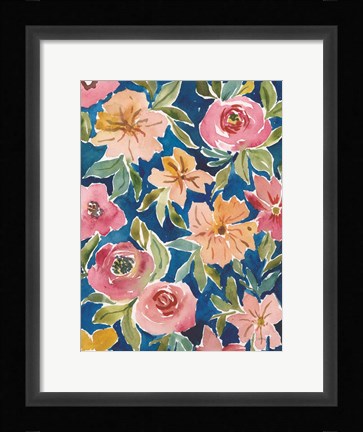 Framed Flower Patch V Print