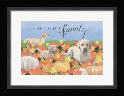 Framed Fall at the Farm I Print