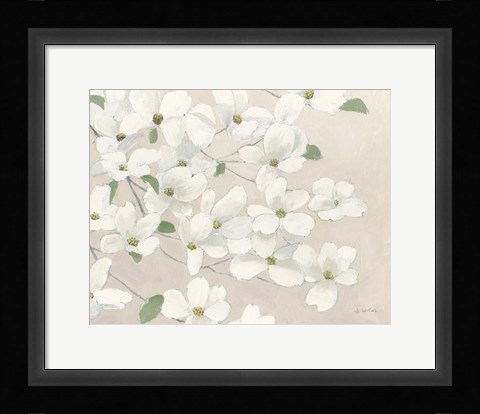 Framed Dogwood Delight Cream Print
