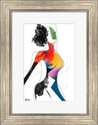 Framed Vivid Woman - Invincible Print