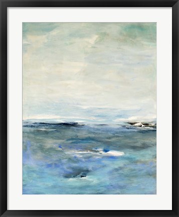 Framed Blue Horizon 1 Print