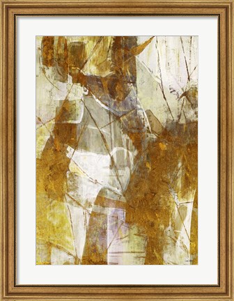 Framed Gold Matrix 1 Print