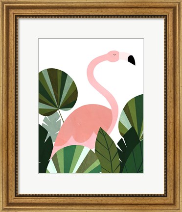 Framed Florence The Flamingo Print