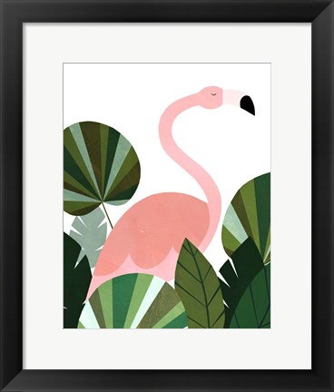 Framed Florence The Flamingo Print